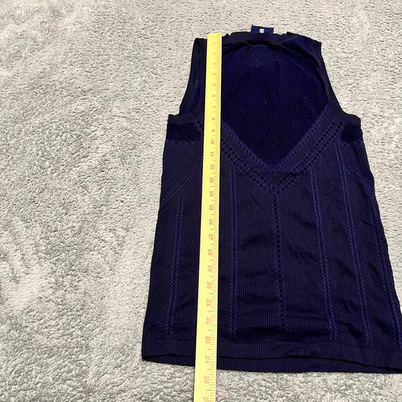 Athleta Tank Top Shirt Womens Small Oxygen Poseidon Blue 556414 - Picture 4 of 6